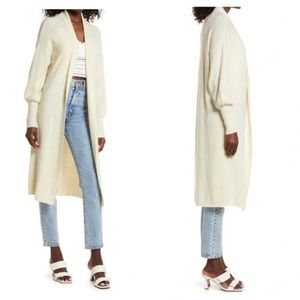 AFRM Shaylee Long Cardigan cream size XS/S